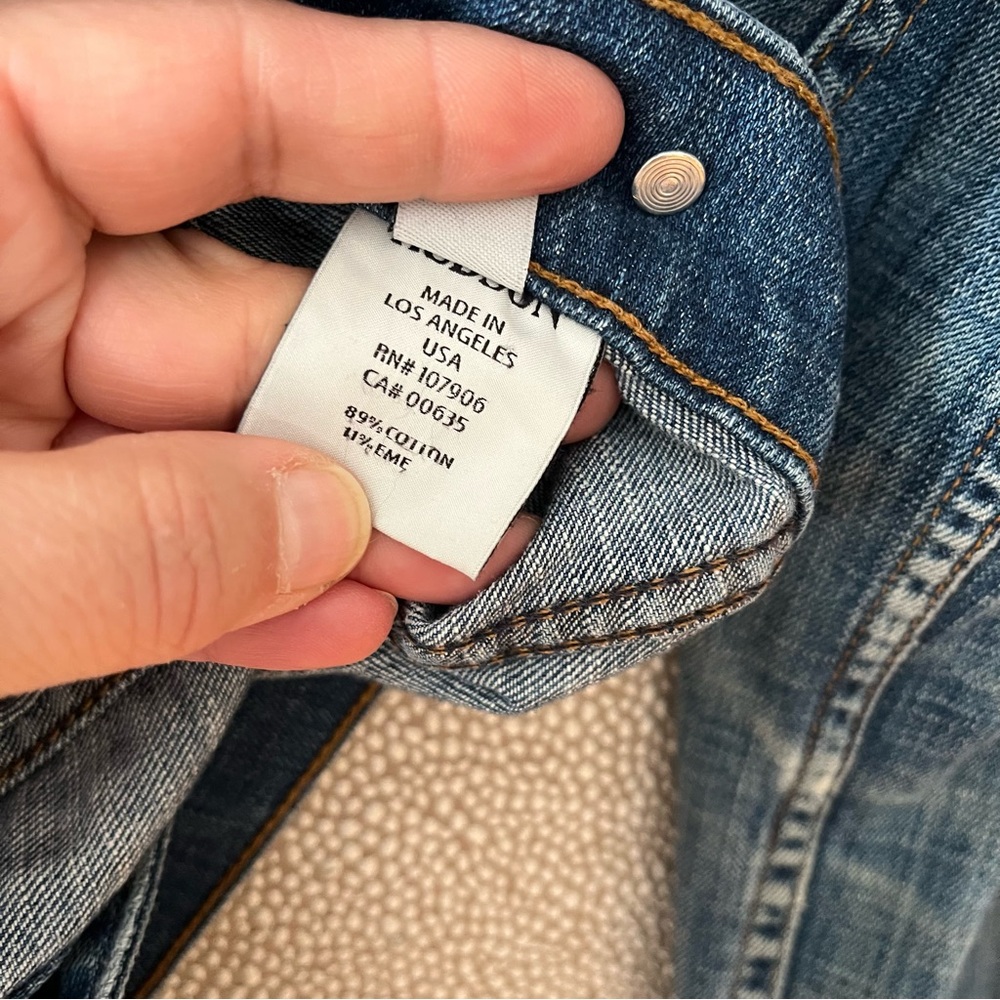 S (2/4) Hudson Jeans Denim Jean Jacket - Picture 11 of 14